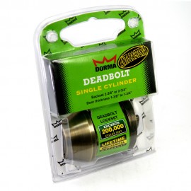 Dorma Single Cylindrical Deadbolt DB301 Single Finishes US5 Standard Satin Brass